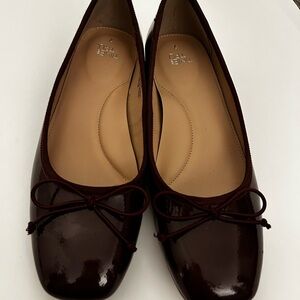 The Time And Tru Dark Cherry Red Ballet Heels